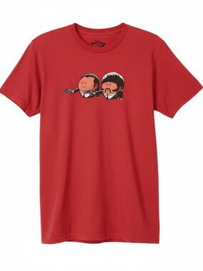 Pulp Fiction Threadless “Extra Pulp” Graphic Tee Orange Red Large Men's